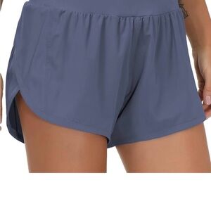 THE GYM PEOPLE Womens High Waisted Running Shorts XL